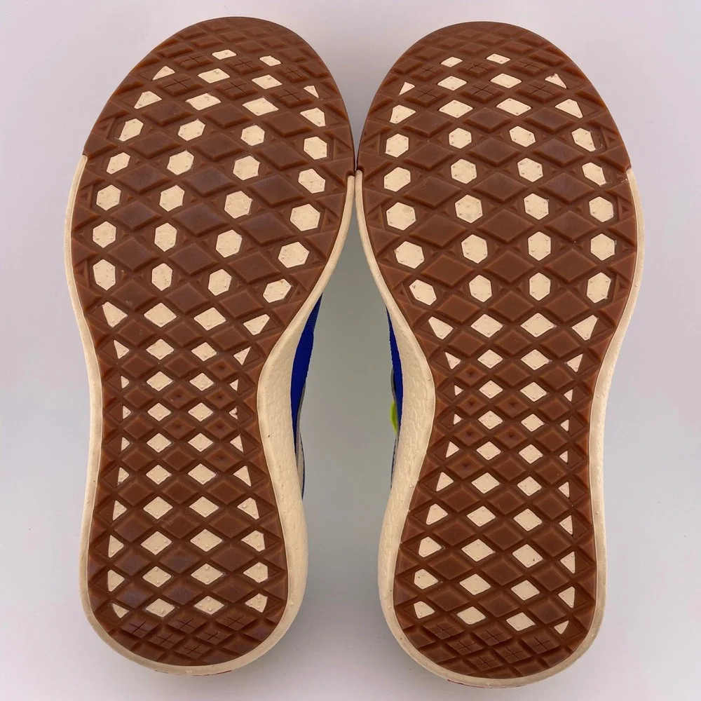 Vans Ultrarange Exo SE Shoes Blue Neon Yellow Purple Tan Suede‎ Men 6.5 Women 8